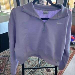 Nike Women's Lavender Half-Zip Hoodie